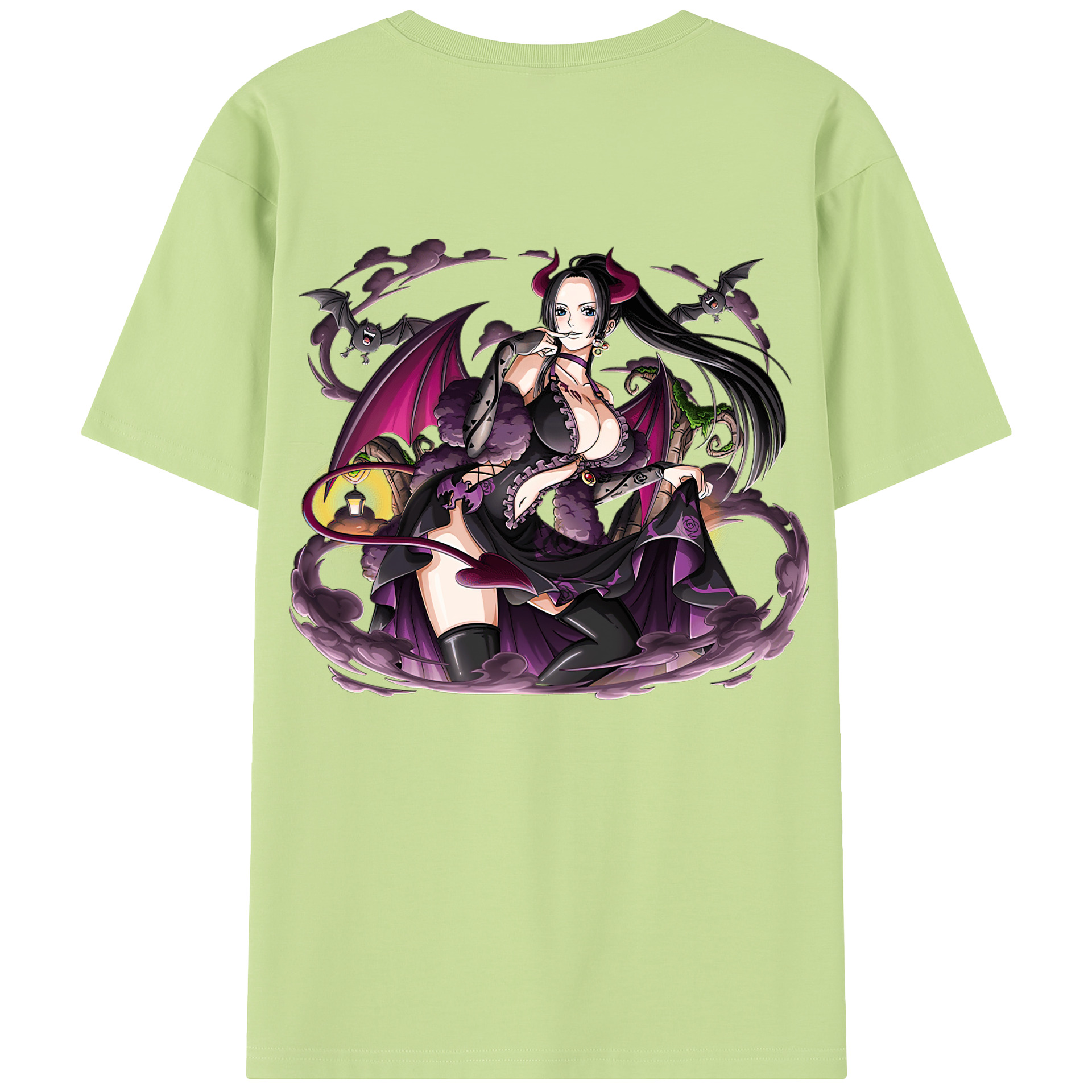 （画像用） ワンピース ボア・ハンコック ONE PIECE Boa·Hancock 綿100％半袖Tシャツ（背面プリント）